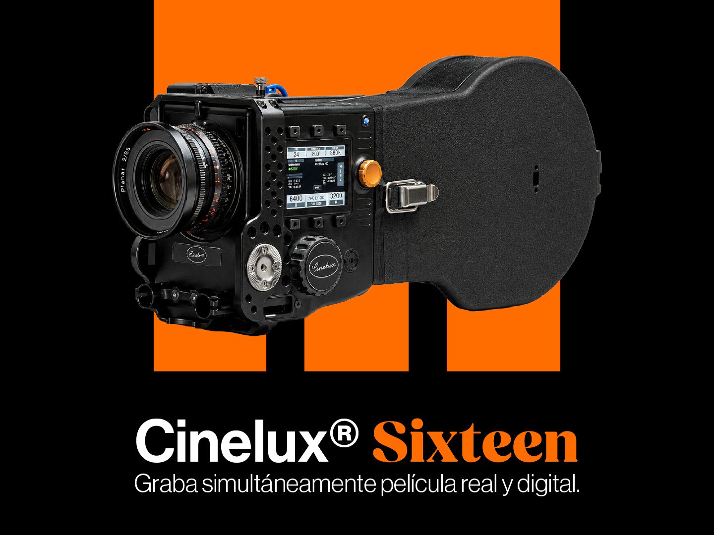 Cinelux Sixteen, la cámara híbrida Super 16 que captura película y video digital simultáneamente Cinelux Sixteen, la cámara híbrida Super 16 que captura película y video digital simultáneamente