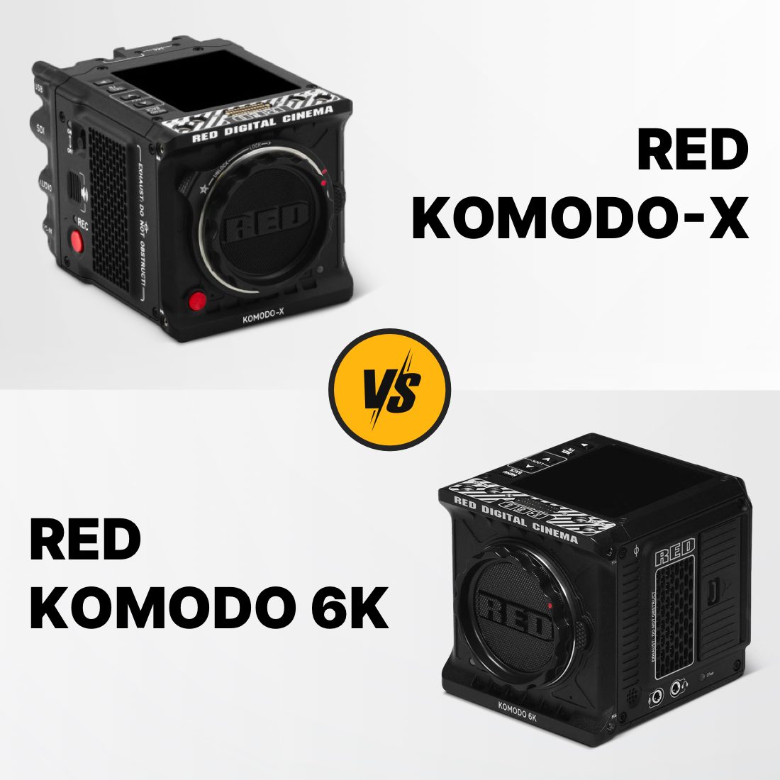 Komodo X vs Komodo: comparativa de cámaras para producciones cinematográficas