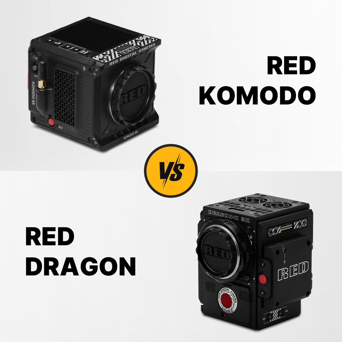 ¿Red Komodo o Dragon? Comparativa de cámaras