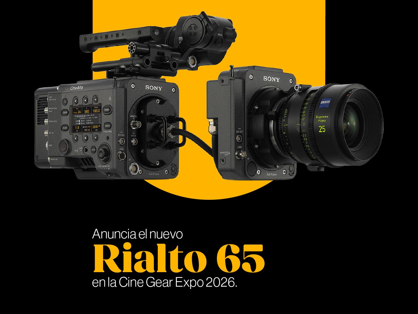 Sony anuncia el desarrollo de RIALTO 65 para VENICE 2 Sony anuncia el desarrollo de RIALTO 65 para VENICE 2